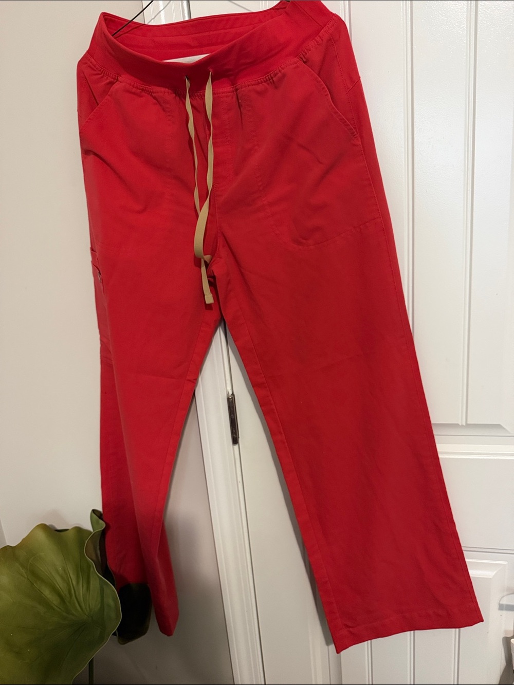 Women’s Red Drawstring Pants - Picture 2 of 5